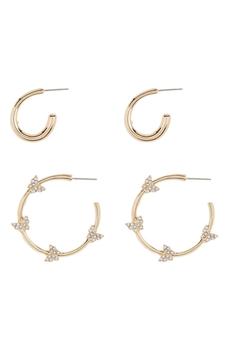 Vince Camuto, Vince Camuto | Hoop Earrings - Set of 2商品图片 4.7折