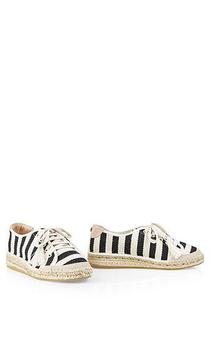 yee si, Marc Cain | Marc Cain Striped espadrille sneakers Black NB SI.02 W09商品图片 3.7折