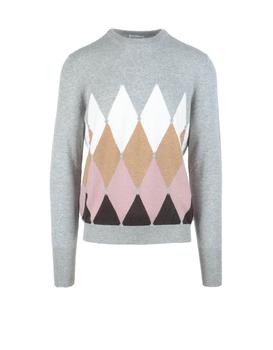 推荐Men's White / Gray Sweater商品