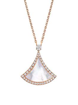 商品BVLGARI | Divas' Dream 18K Rose Gold, Mother-Of-Pearl, & Diamond Pendant Necklace,商家Saks Fifth Avenue,价格¥46678图片