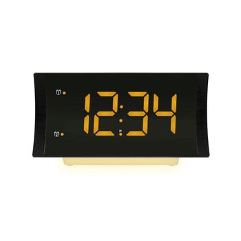 商品Curved LED Alarm Clock with Radio and Fast Charging USB Port,商家Macy's,价格¥307图片