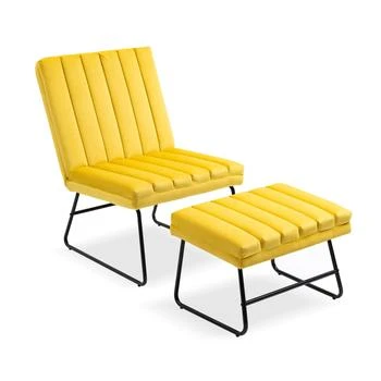 Simplie Fun | Yellow Modern Lazy Lounge Chair,商家Premium Outlets,价格¥1255