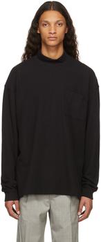 essentials毛衣, Fear of god | Black Piqué Mock Neck Turtleneck商品图片 5.5折