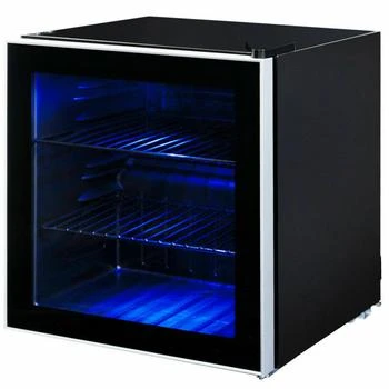 Hivvago | 60 Can Beverage Mini  Refrigerator with Glass Door,商家Premium Outlets,价格¥2020