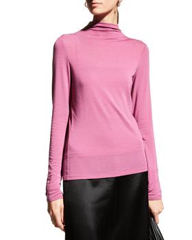vince cashmere, Vince | Double-Layer Mock-Neck Top商品图片 3.5折