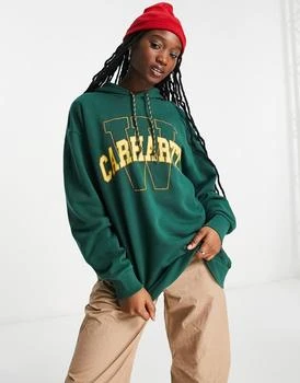 推荐Carhartt WIP locker oversize hoodie in green商品