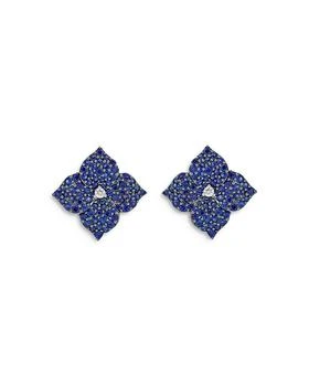 Piranesi | 18K White Gold Large Fiore Earrings with Blue Sapphires and Diamonds,商家Bloomingdale's,价格¥35497