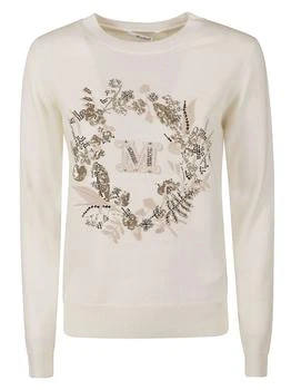 Max Mara | Max Mara Logo Embroidered Crewneck Jumper 