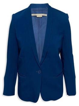 推荐Stella Mccartney Single Breasted Jacket In Blue Viscose商品