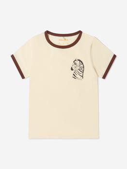 推荐Mini Rodini White Unisex Organic Cotton Zebra T-Shirt商品