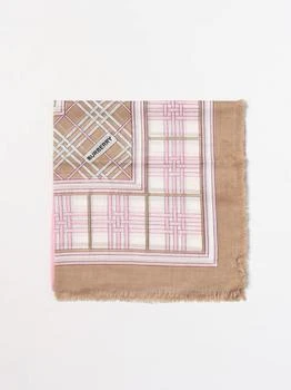 推荐Burberry wool scarf with Check jacquard pattern商品