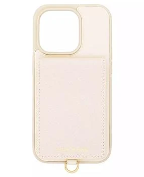 Anne Klein | Women's Ivory Saffiano Leather iPhone 14 Pro Max Case,商家Macy's,价格¥253