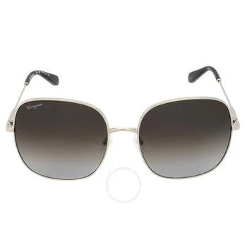 Salvatore Ferragamo Grey Gradient Square Ladies Sunglasses SF300S 041 59