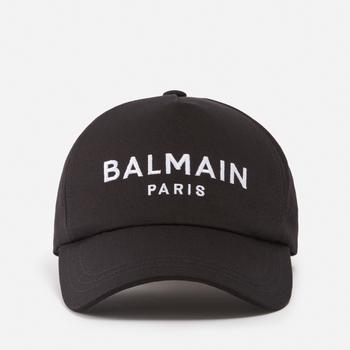 推荐Balmain Logo-Appliquéd Cotton-Twill Baseball Cap商品