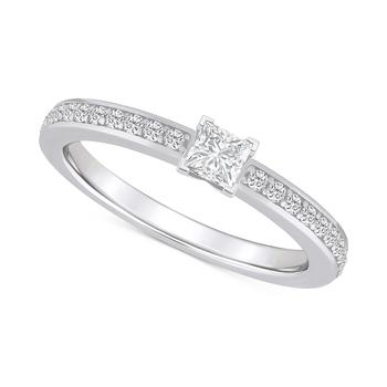 商品Diamond Princess Engagement Ring (1/2 ct. t.w.) in 14k Gold图片