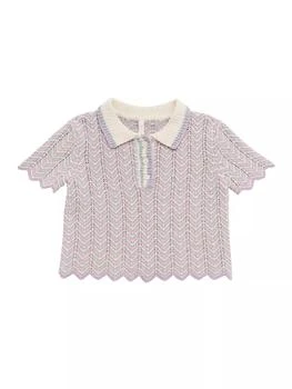 Zimmermann | Little Girl's & Girl's Halliday Cotton-Blend Polo Shirt,商家Saks Fifth Avenue,价格¥1163