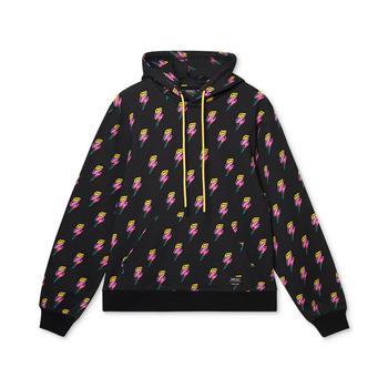 了解迈克达威, WeSC | Men's Mike Flash Regular-Fit Lightning Bolt-Print Fleece Hoodie商品图片 6折×额外8折, 额外八折