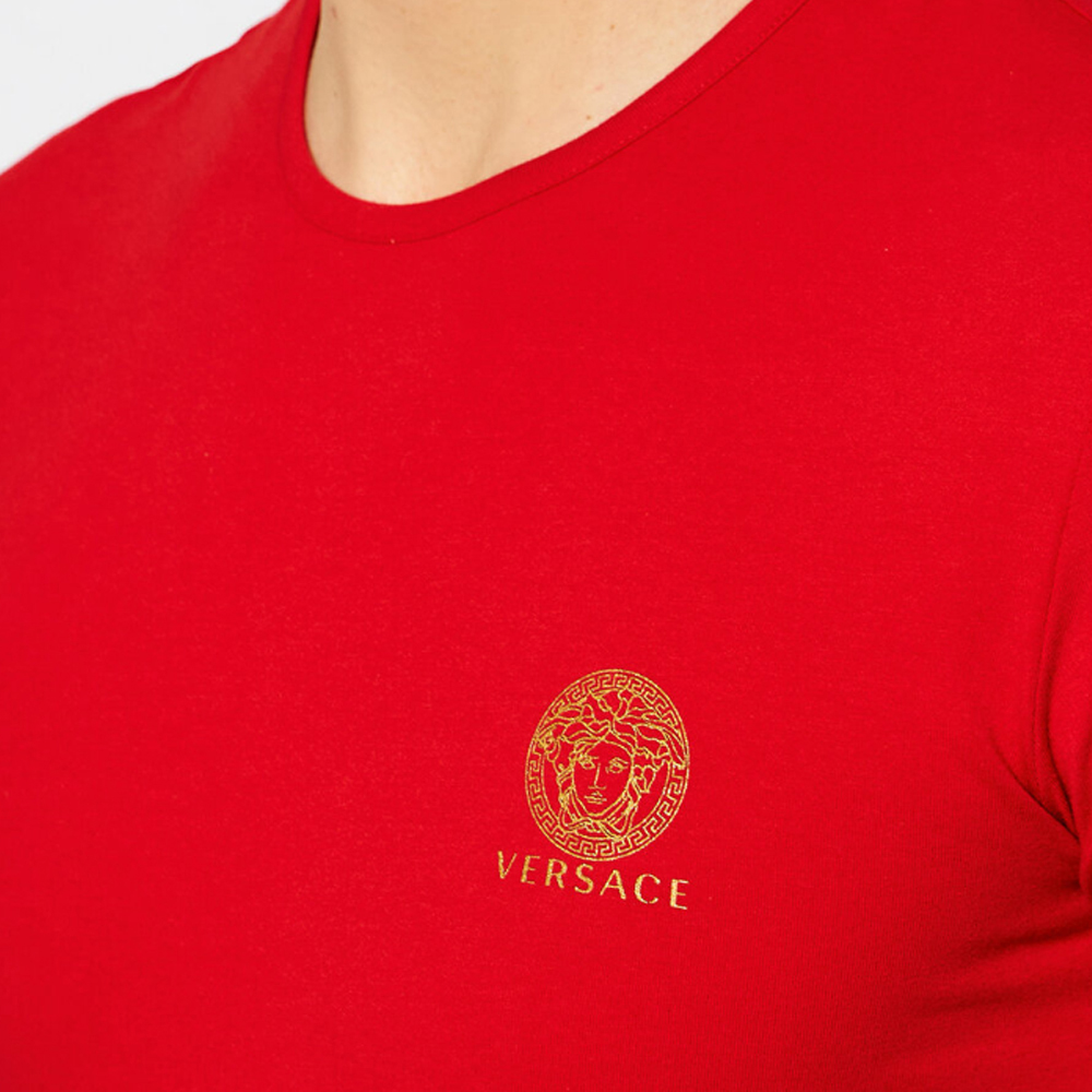 推荐VERSACE 男士红色棉质T恤 AUU01005-A232741-A1203商品