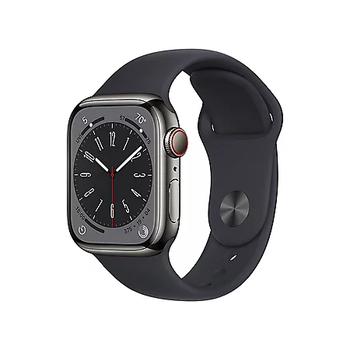 Apple | Apple Watch Series 8 GPS + Cellular 41mm Stainless Steel Case with Sport Band (Choose Color and Band Size)商品图片,