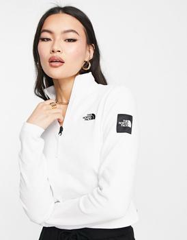 The North Face | The North Face Black Box 1/4 zip long sleeve t-shirt in white商品图片,5.9折×额外8折, 额外八折