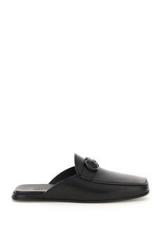 gancini, Salvatore Ferragamo | Salvatore ferragamo leather gancini mules商品图片 