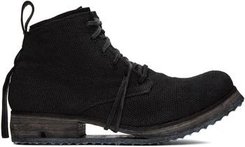 11 by Boris Bidjan Saberi | Black 'Boot 4' Boots 