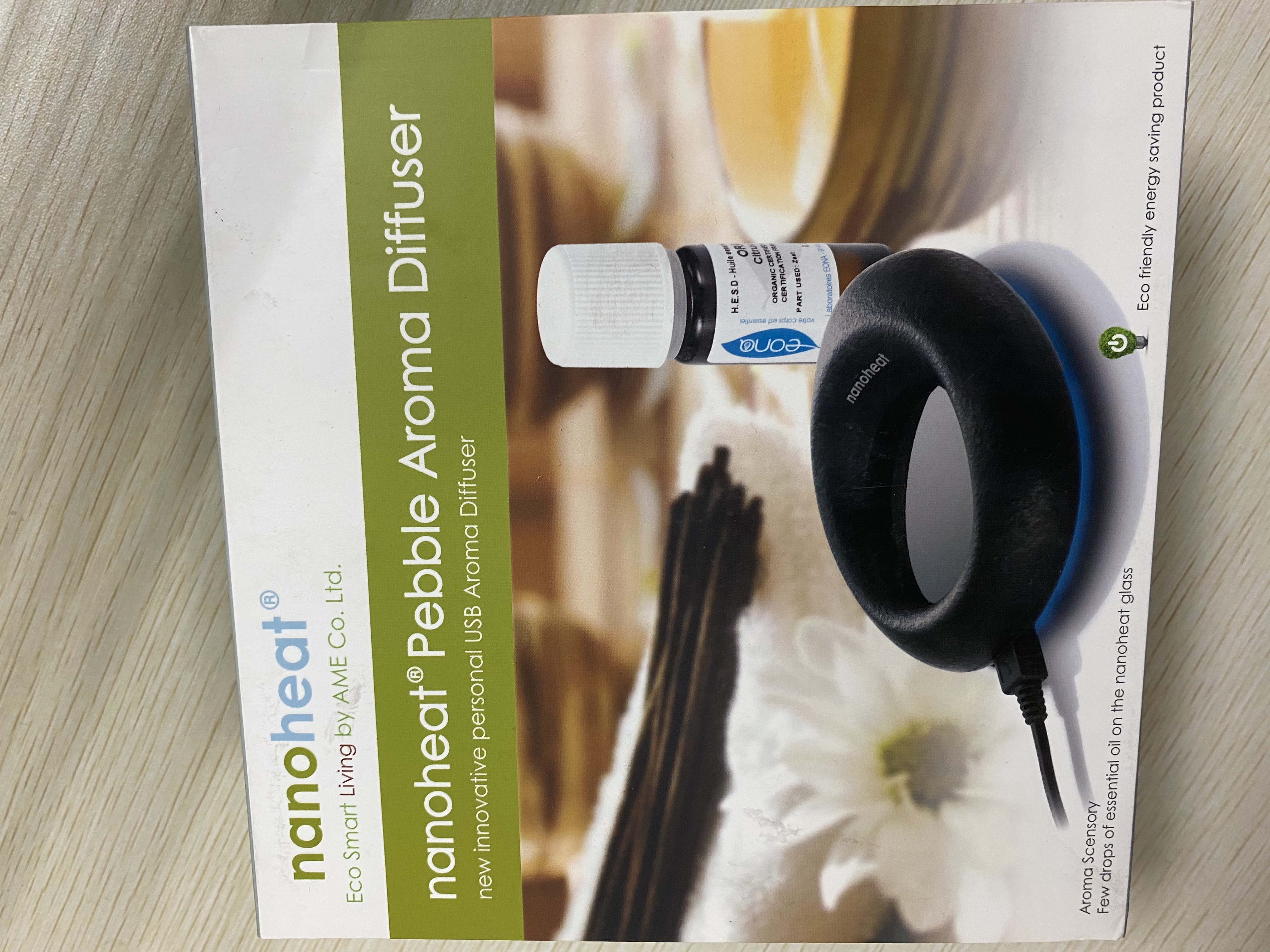 AME | nanoheatUSB香薰加热器nanoheat Pebble aroma diffuser商品图片,包邮包税