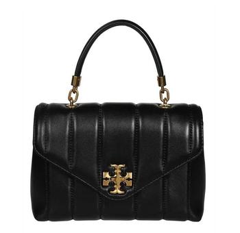 tory burch kira, Tory Burch | Small Kira Quilted Top-handle Satchel In Black商品图片 6.9折