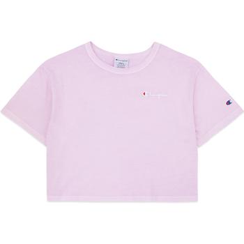 推荐Vintage Dye Heritage Cropped T-Shirt - Lilac Wash商品