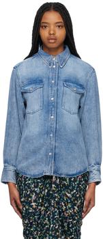 商品Isabel Marant | 蓝色 Tahis 牛仔衬衫,商家SSENSE CN,价格¥3446图片