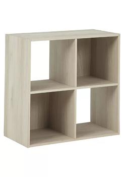 商品Duna Range | 4 Cube Wooden Organizer with Grain Details, Natural Brown,商家Belk,价格¥646图片
