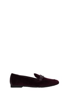 Salvatore Ferragamo | Loafers trifoglio Velvet Violet Blackberry商品图片,3.7折