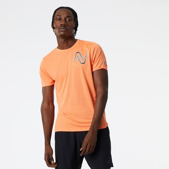 美国新百伦, New Balance | New Balance Printed Impact Run S/S T-Shirt - Men's商品图片 