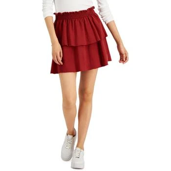 推荐Planet Gold Womens Juniors Smocked Short Mini Skirt商��品