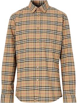 推荐BURBERRY - Checked Cotton Shirt商品