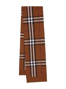 Burberry | BURBERRY Giant Check wool scarf,商家Baltini,价格¥3287