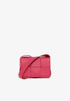 Bottega Veneta | Mini Candy Cassette Crossbody Bag in Intreccio Leather,商家Thahab,价格¥6272
