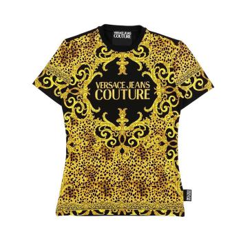 男士休闲范思哲t恤, Versace | VERSACE JEANS 男士拼色T恤 B2HUA7FP-36244-923商品图片 满$100享9.5折, 满折