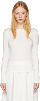 Max Mara | White Livigno Long-Sleeve T-Shirt商品图片,独家减免邮费