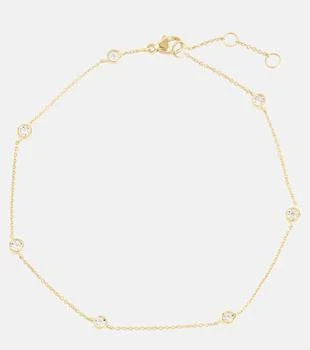Stone and Strand | Diamonds By The Dozen 10kt gold anklet with diamonds,商家MyTheresa,价格¥4401