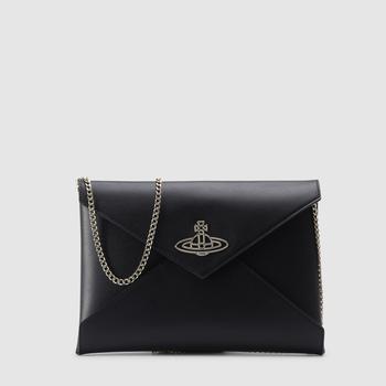 Vivienne Westwood | Vivienne Westwood Women's Orb Black Clutch Bag商品图片,