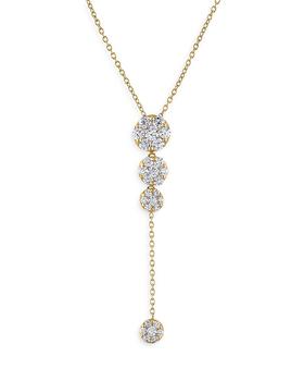 商品Diamond Lariat Drop Necklace in 14K Yellow Gold, 1.0 ct. t.w. - 100% Exclusive图片