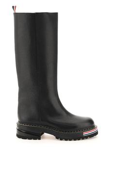 thom browne鞋, Thom Browne | Thom browne tubular boots in pebble grain leather商品图片 3.7折