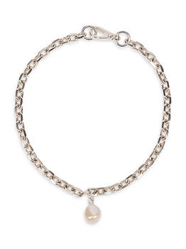商品Simone Rocha | Silvertone & Baroque Pearl Pendant Necklace,商家Saks Fifth Avenue,价格¥2714图片