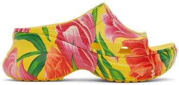 Balenciaga | 黄色 Crocs 联名凉鞋商品图片,