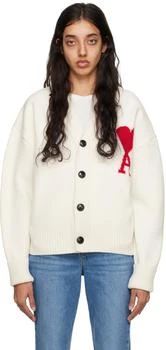 AMI | Off-White Ami de Cœur Cardigan,商家Ssense US,价格¥2462