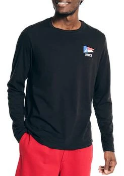 Nautica | Sustainably Crafted Long Sleeve Graphic T-Shirt,商家Belk,价格¥106