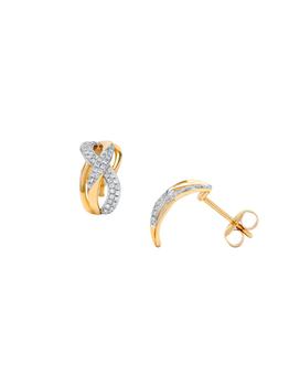 商品14K Yellow Gold & 0.22 TCW Diamond Earrings,商家Saks OFF 5TH,价格¥5478图片