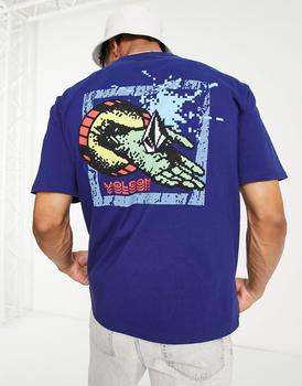 Volcom是什么牌子, Volcom | Volcom Digital Dreams t-shirt in blue商品图片 