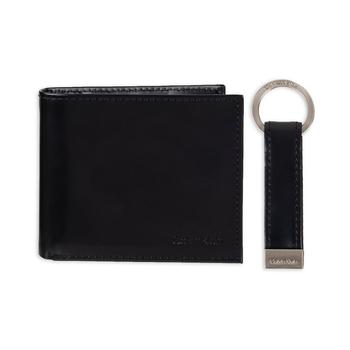 推荐Men's RFID Passcase Wallet & Key Fob Set商品